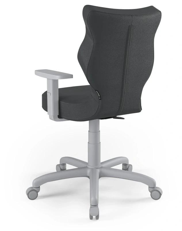 Krzesło biurowe obrotowe do biurka Arco wzrost 159-188 cm szara podstawa kółka - Vega 17