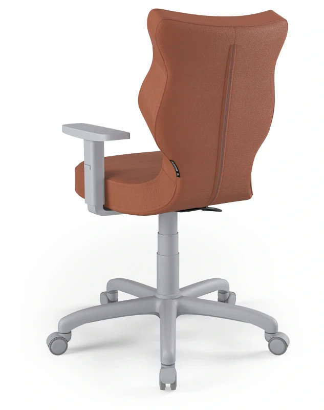 Krzesło biurowe obrotowe do biurka Arco wzrost 159-188 cm szara podstawa kółka - Vega 2