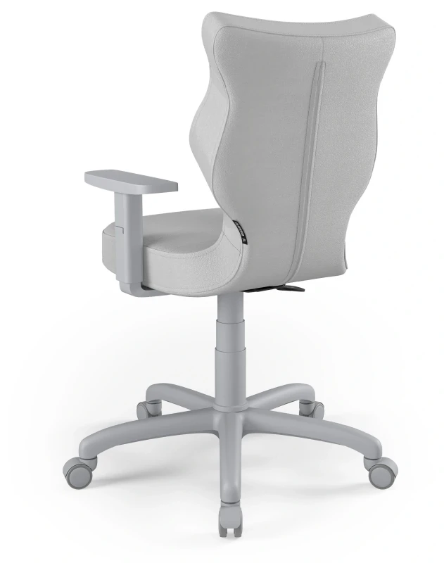 Krzesło biurowe obrotowe do biurka Arco wzrost 159-188 cm szara podstawa kółka - Vega 3