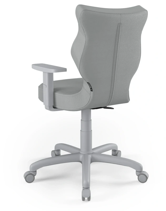 Krzesło biurowe obrotowe do biurka Arco wzrost 159-188 cm szara podstawa kółka - Vega 33