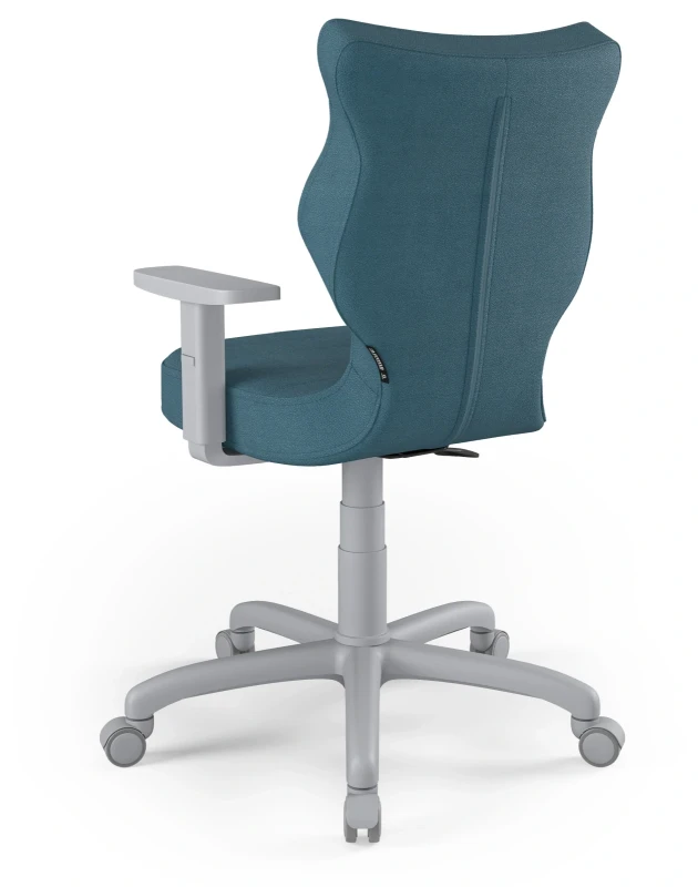 Krzesło biurowe obrotowe do biurka Arco wzrost 159-188 cm szara podstawa kółka - Solar 6