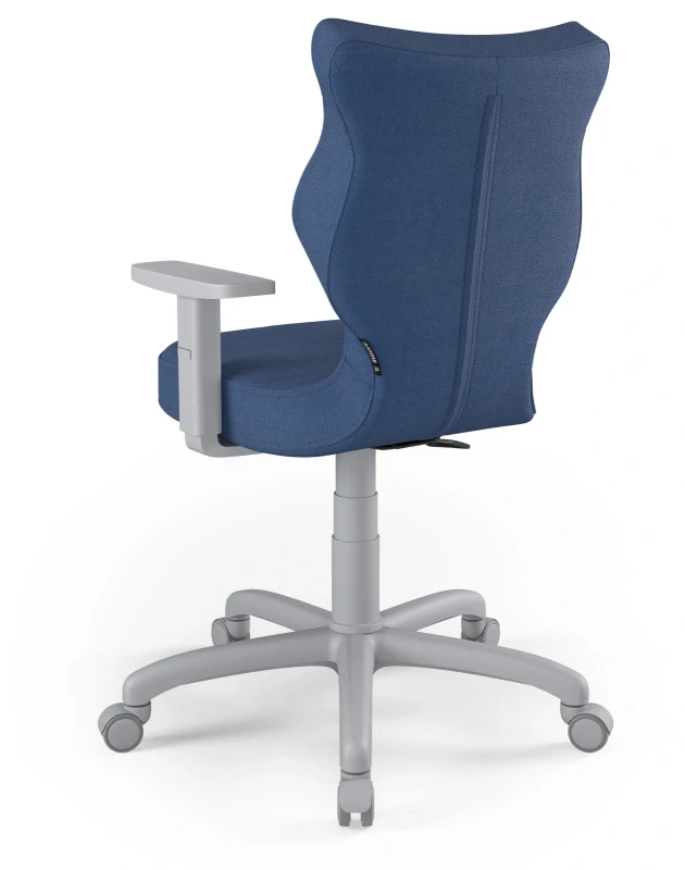 Krzesło biurowe obrotowe do biurka Arco wzrost 159-188 cm szara podstawa kółka - Solar 24