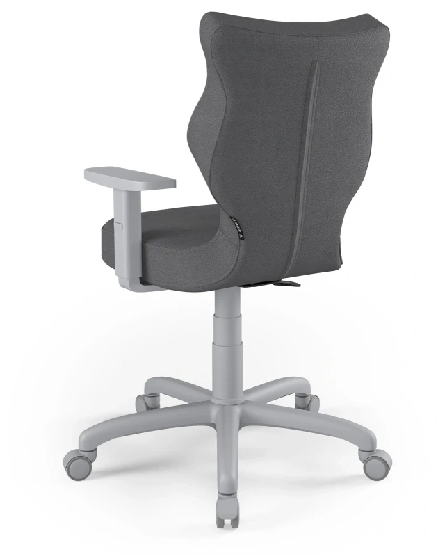 Krzesło biurowe obrotowe do biurka Arco wzrost 159-188 cm szara podstawa kółka - Solar 33