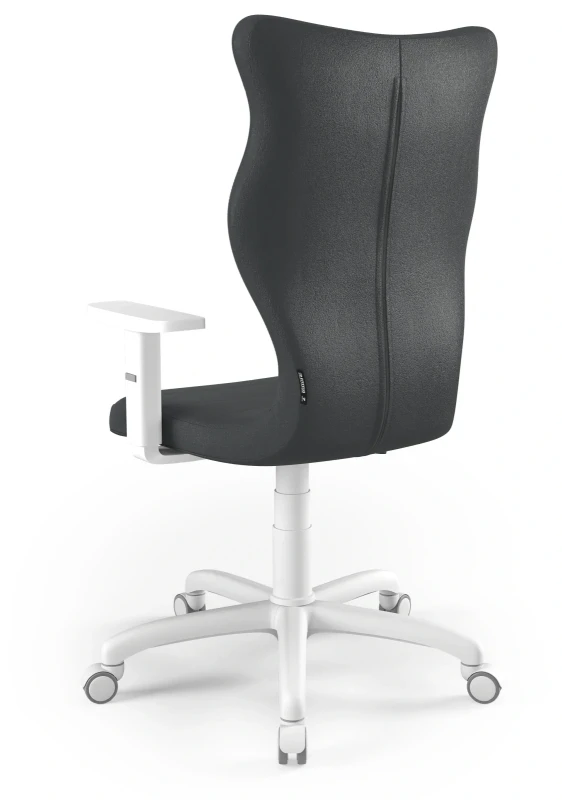 Krzesło biurowe obrotowe do biurka Arco wzrost powyżej 188 cm biała podstawa kółka - Vega 17