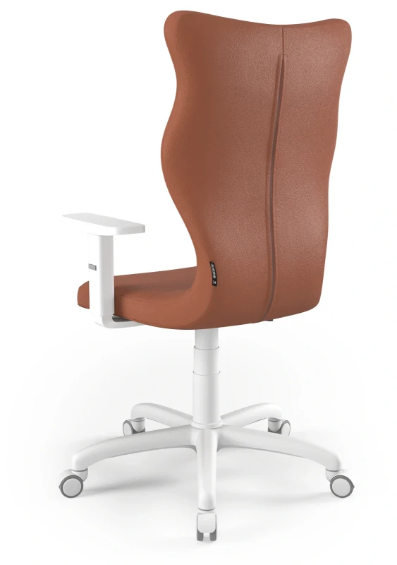 Krzesło biurowe obrotowe do biurka Arco wzrost powyżej 188 cm biała podstawa kółka - Vega 2