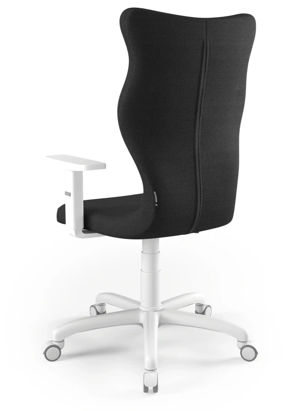 Krzesło biurowe obrotowe do biurka Arco wzrost powyżej 188 cm biała podstawa kółka - Solar 1