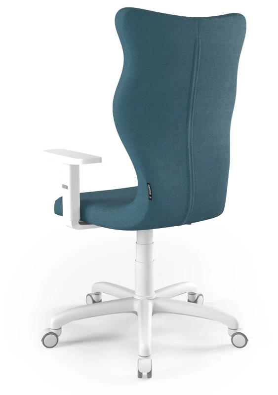 Krzesło biurowe obrotowe do biurka Arco wzrost powyżej 188 cm biała podstawa kółka - Solar 6