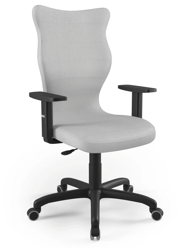 Krzesło biurowe obrotowe do biurka Arco wzrost powyżej 188 cm czarna podstawa kółka - Vega 3