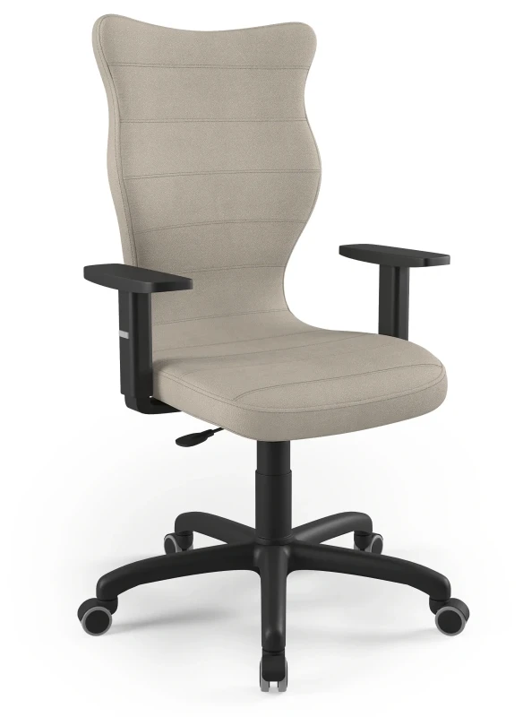 Krzesło biurowe obrotowe do biurka Arco wzrost powyżej 188 cm czarna podstawa kółka - Solar 26