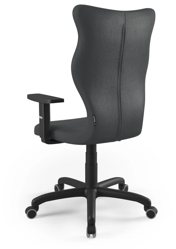 Krzesło biurowe obrotowe do biurka Arco wzrost powyżej 188 cm czarna podstawa kółka - Vega 17