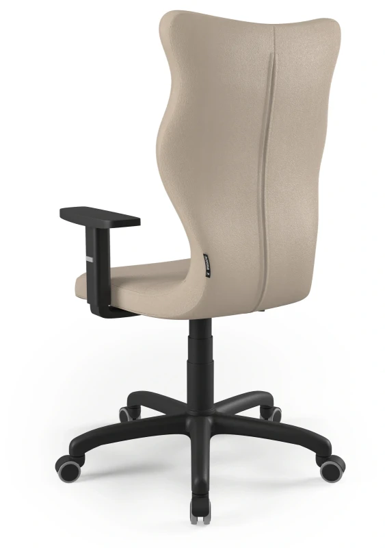 Krzesło biurowe obrotowe do biurka Arco wzrost powyżej 188 cm czarna podstawa kółka - Vega 26