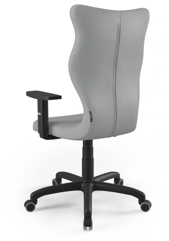 Krzesło biurowe obrotowe do biurka Arco wzrost powyżej 188 cm czarna podstawa kółka - Vega 33