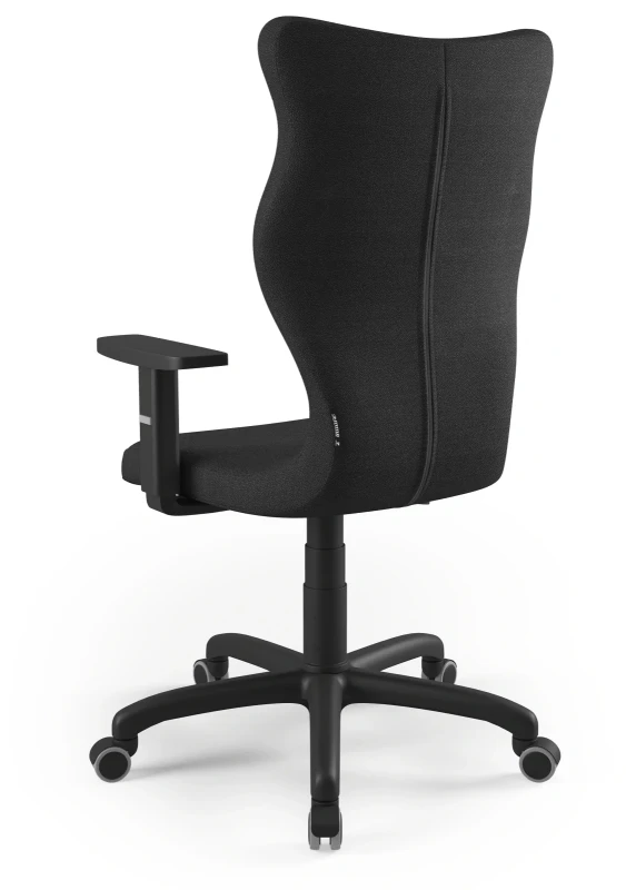 Krzesło biurowe obrotowe do biurka Arco wzrost powyżej 188 cm czarna podstawa kółka - Solar 1