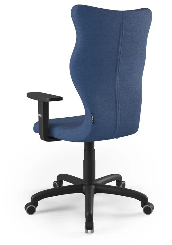 Krzesło biurowe obrotowe do biurka Arco wzrost powyżej 188 cm czarna podstawa kółka - Solar 24