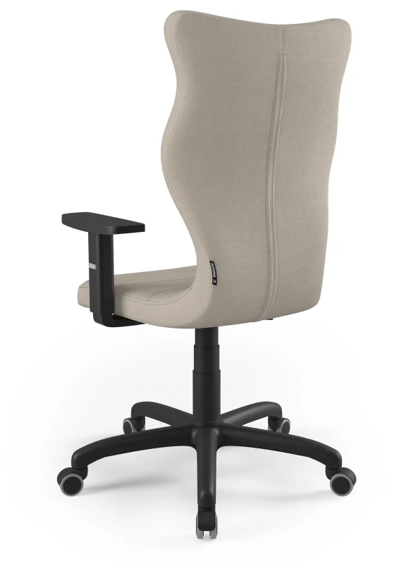 Krzesło biurowe obrotowe do biurka Arco wzrost powyżej 188 cm czarna podstawa kółka - Solar 26