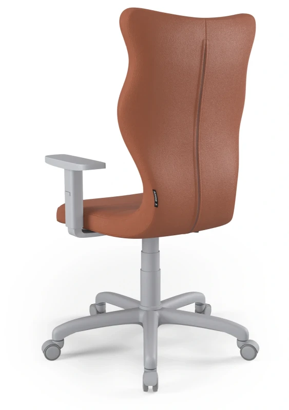 Krzesło biurowe obrotowe do biurka Arco wzrost powyżej 188 cm szara podstawa kółka - Vega 2