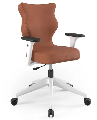 Krzesło biurowe obrotowe do biurka Nero wzrost 159-188 cm biała podstawa kółka