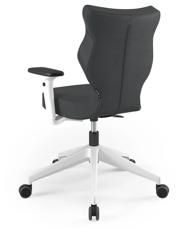 Krzesło biurowe obrotowe do biurka Nero wzrost 159-188 cm biała podstawa kółka - Vega 17