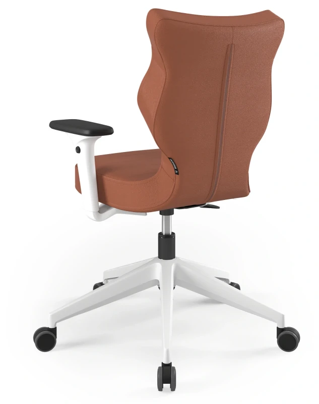 Krzesło biurowe obrotowe do biurka Nero wzrost 159-188 cm biała podstawa kółka - Vega 2