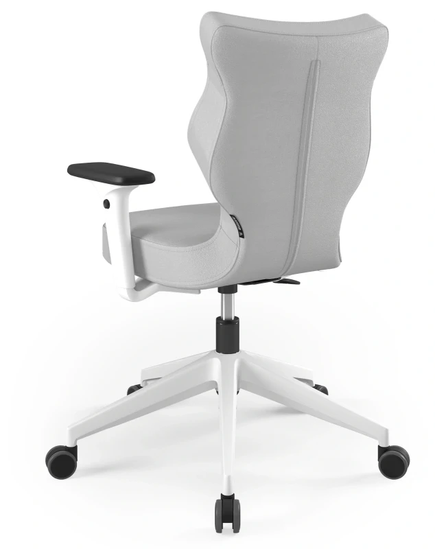 Krzesło biurowe obrotowe do biurka Nero wzrost 159-188 cm biała podstawa kółka - Vega 3