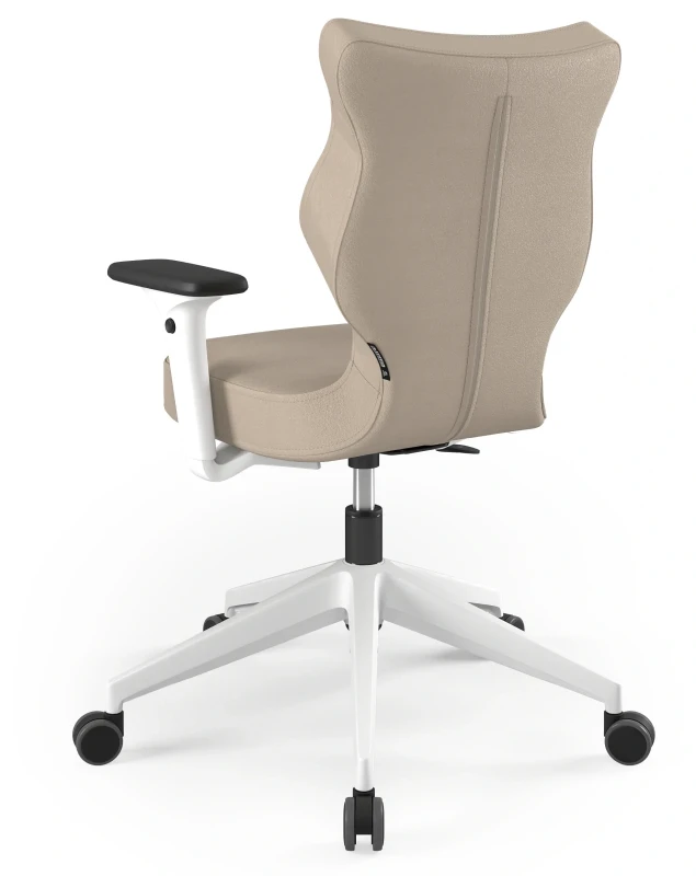 Krzesło biurowe obrotowe do biurka Nero wzrost 159-188 cm biała podstawa kółka - Vega 26