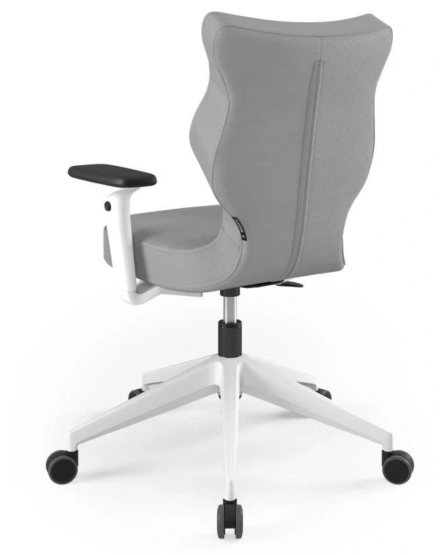 Krzesło biurowe obrotowe do biurka Nero wzrost 159-188 cm biała podstawa kółka - Vega 33