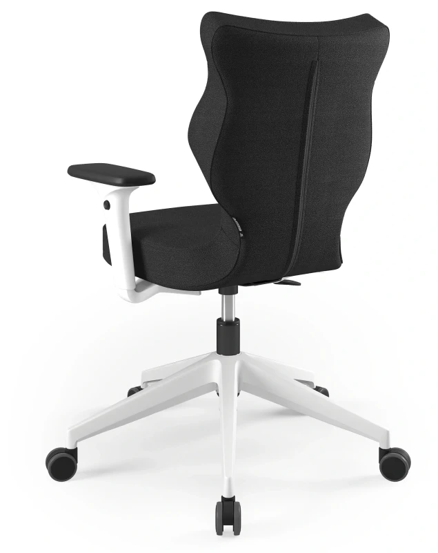 Krzesło biurowe obrotowe do biurka Nero wzrost 159-188 cm biała podstawa kółka - Solar 1