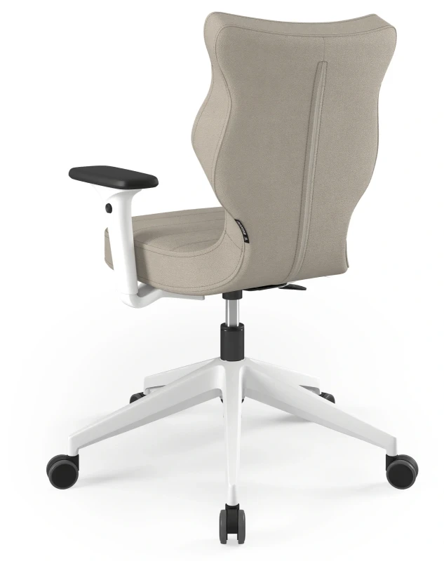 Krzesło biurowe obrotowe do biurka Nero wzrost 159-188 cm biała podstawa kółka - Solar 26