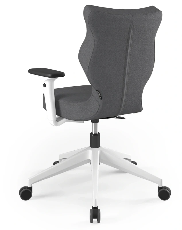 Krzesło biurowe obrotowe do biurka Nero wzrost 159-188 cm biała podstawa kółka - Solar 33