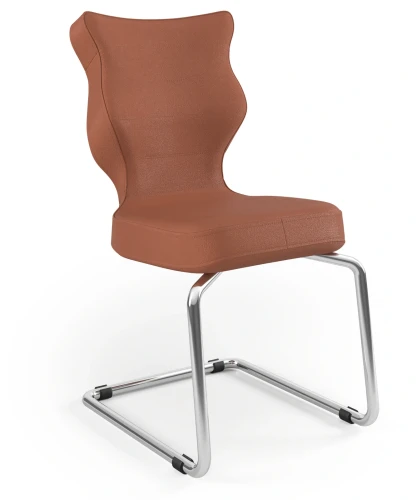 Krzesło konferencyjne ergonomiczne Nero wzrost 159-188 cm chromowana podstawa