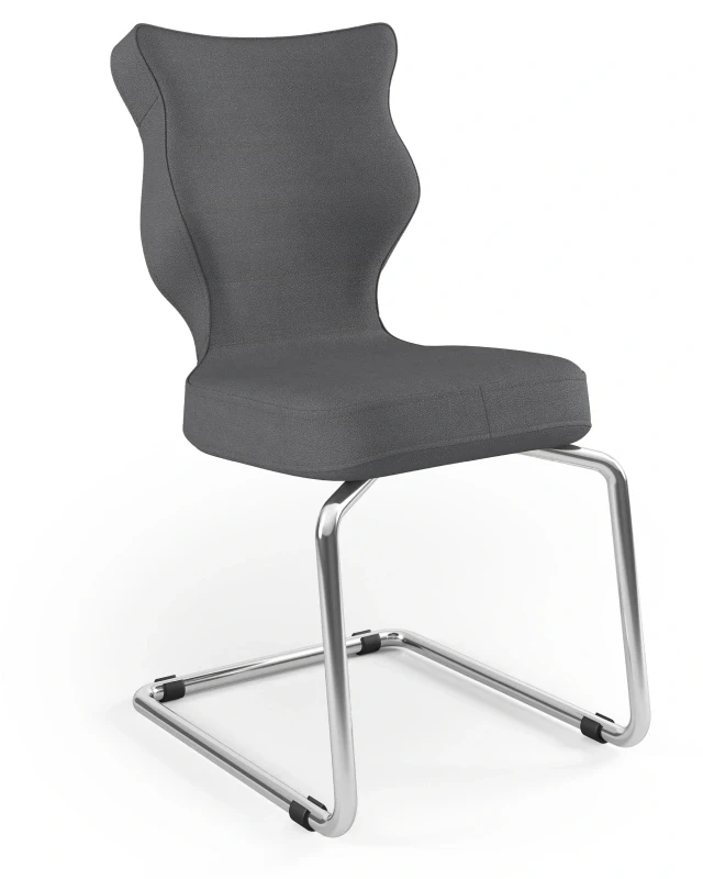 Krzesło konferencyjne ergonomiczne Nero wzrost 159-188 cm chromowana podstawa - Solar 33