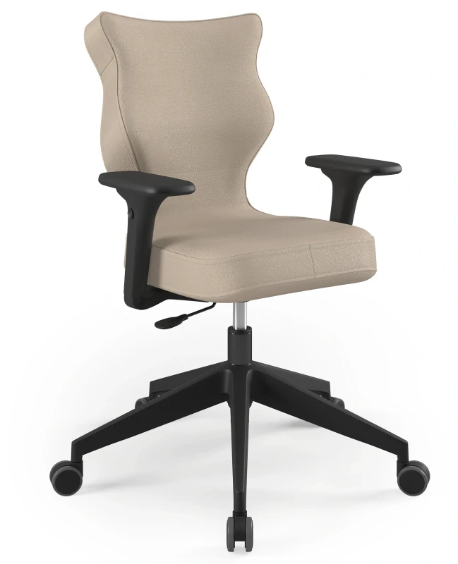 Krzesło biurowe obrotowe do biurka Nero wzrost 159-188 cm czarna podstawa kółka - Vega 26