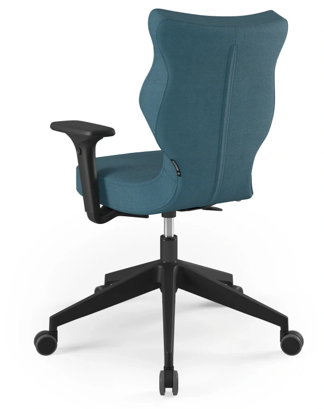 Krzesło biurowe obrotowe do biurka Nero wzrost 159-188 cm czarna podstawa kółka - Solar 6