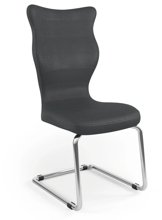 Krzesło konferencyjne ergonomiczne Nero wzrost powyżej 188 cm chromowana podstawa - Vega 17