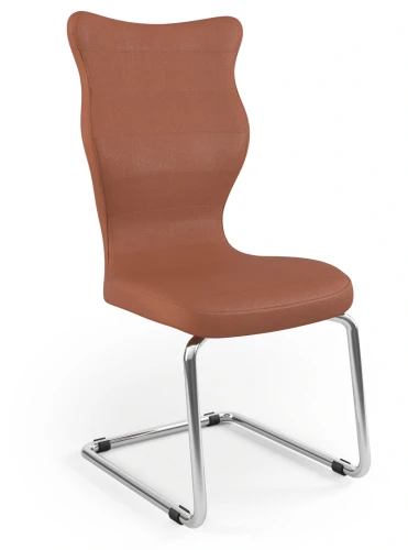 Krzesło konferencyjne ergonomiczne Nero wzrost powyżej 188 cm chromowana podstawa