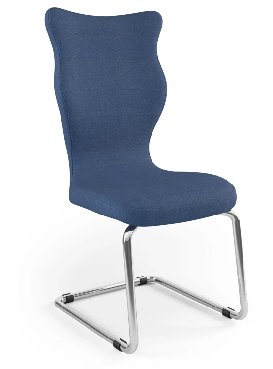 Krzesło konferencyjne ergonomiczne Nero wzrost powyżej 188 cm chromowana podstawa - Solar 24