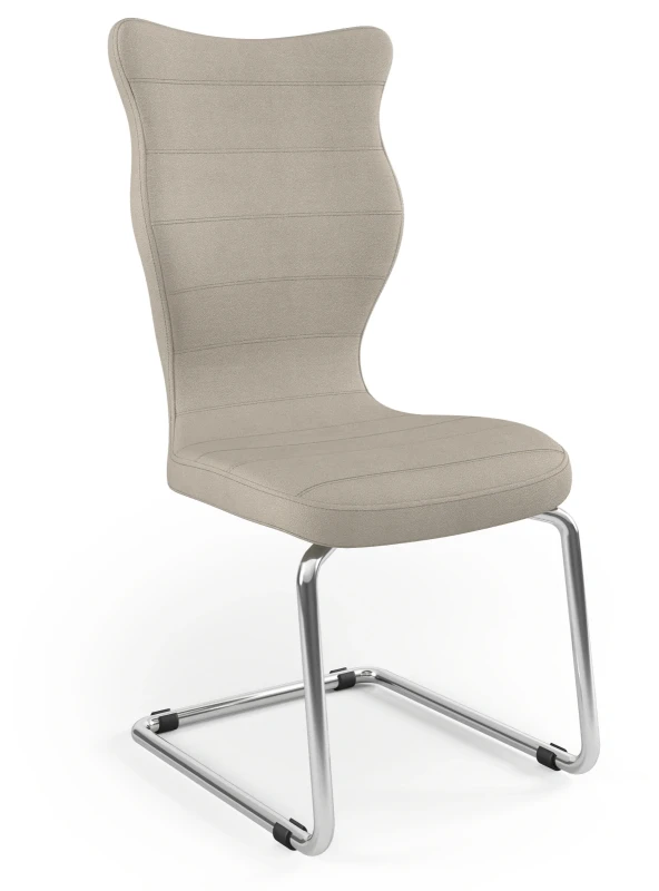 Krzesło konferencyjne ergonomiczne Nero wzrost powyżej 188 cm chromowana podstawa - Solar 26