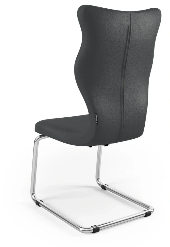 Krzesło konferencyjne ergonomiczne Nero wzrost powyżej 188 cm chromowana podstawa - Vega 17