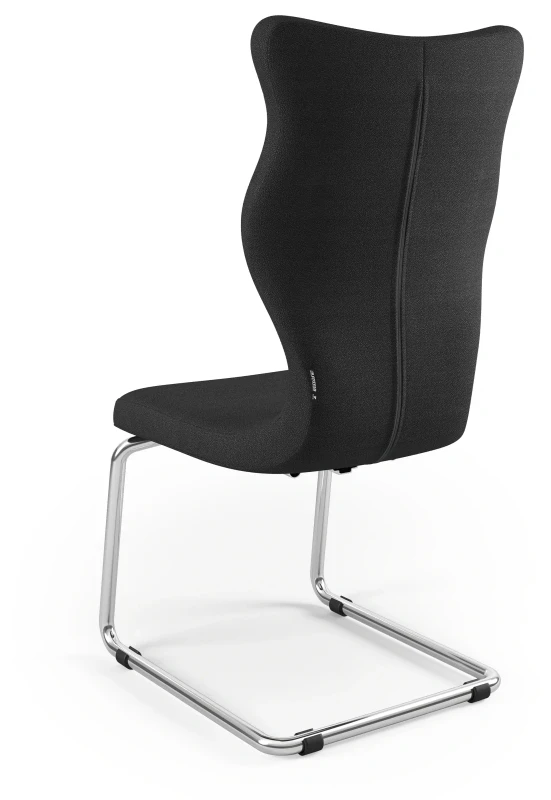 Krzesło konferencyjne ergonomiczne Nero wzrost powyżej 188 cm chromowana podstawa - Solar 1