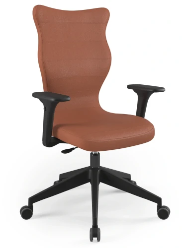 Krzesło biurowe obrotowe do biurka Nero wzrost powyżej 188 cm czarna podstawa kółka