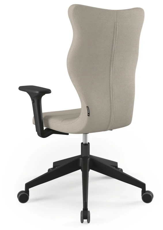 Krzesło biurowe obrotowe do biurka Nero wzrost powyżej 188 cm czarna podstawa kółka - Solar 26