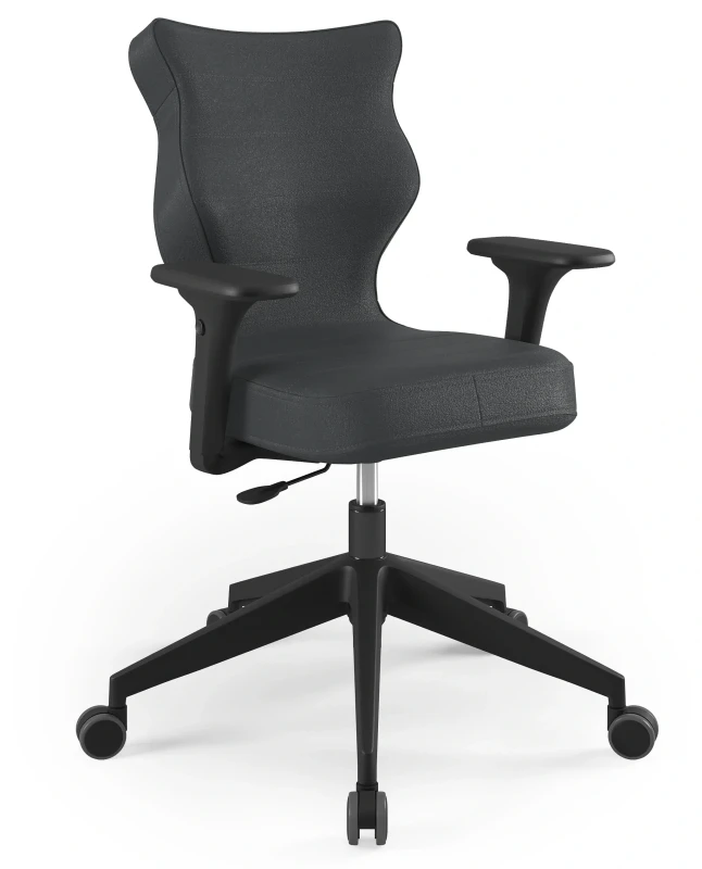 Krzesło biurowe obrotowe do biurka Nero Plus wzrost 159-188 cm czarna podstawa kółka - Vega 17
