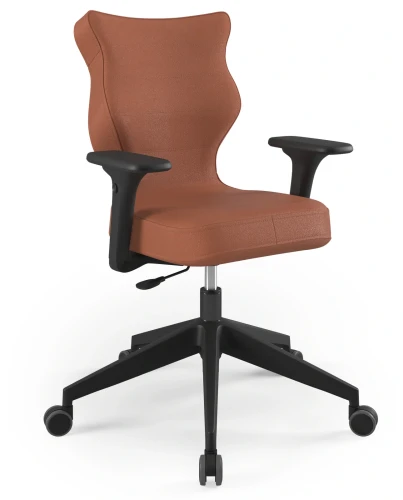 Krzesło biurowe obrotowe do biurka Nero Plus wzrost 159-188 cm czarna podstawa kółka