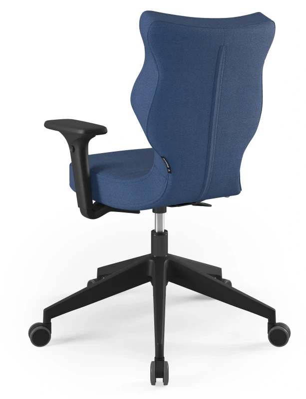 Krzesło biurowe obrotowe do biurka Nero Plus wzrost 159-188 cm czarna podstawa kółka - Solar 24