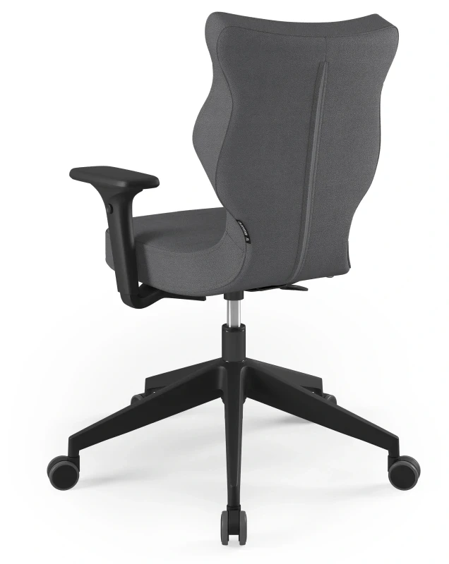 Krzesło biurowe obrotowe do biurka Nero Plus wzrost 159-188 cm czarna podstawa kółka - Solar 33