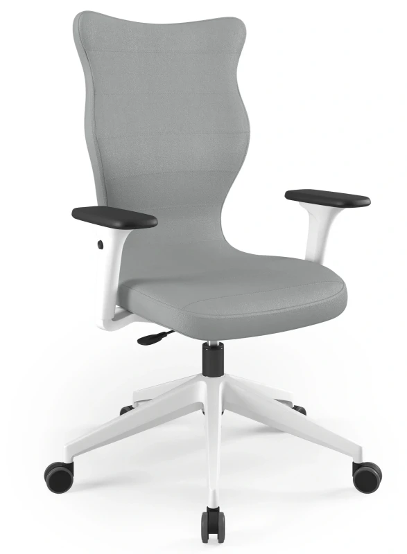 Krzesło biurowe obrotowe do biurka Nero Plus wzrost powyżej 188 cm biała podstawa kółka - Vega 33