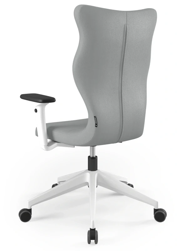 Krzesło biurowe obrotowe do biurka Nero Plus wzrost powyżej 188 cm biała podstawa kółka - Vega 33