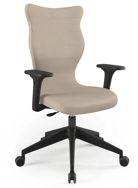 Krzesło biurowe obrotowe do biurka Nero Plus wzrost powyżej 188 cm czarna podstawa kółka - Vega 26