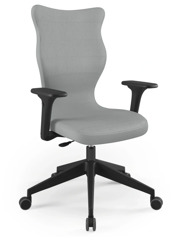 Krzesło biurowe obrotowe do biurka Nero Plus wzrost powyżej 188 cm czarna podstawa kółka - Vega 33