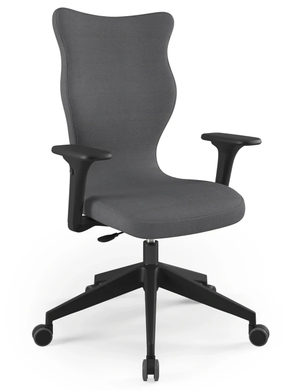 Krzesło biurowe obrotowe do biurka Nero Plus wzrost powyżej 188 cm czarna podstawa kółka - Solar 33